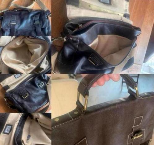 Retro zwaar soepel Lederen Bric s Italiaanse tas model 4760, Sieraden, Tassen en Uiterlijk, Tassen | Schoudertassen, Gebruikt