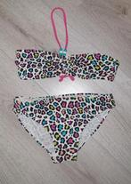 Gekleurde panterprint bikini, maat 134-140, Ophalen of Verzenden, Zo goed als nieuw, Meisje, Sport- of Zwemkleding