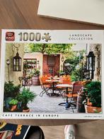 King Puzzel 1000 Stukjes - Café Terras, Ophalen of Verzenden, 500 t/m 1500 stukjes, Zo goed als nieuw, Legpuzzel