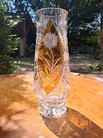Vaas met korenbloemen Julia Glassworks Poland, Antiek en Kunst, Ophalen of Verzenden