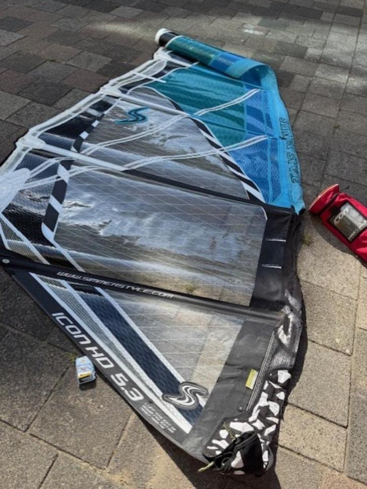 Simmer zeilen, Watersport en Boten, Windsurfen, Gebruikt, Zeil, Minder dan 250 cm, Minder dan 5 m², Ophalen