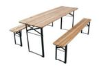 Bierbanken set - Tafel en banken, Ophalen, Nieuw, Inklapbaar, Rechthoekig