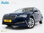 Skoda Superb Combi 1.4 TSI iV 218PK Style | Leder | Trekhaak, Auto's, Skoda, Gebruikt, 4 cilinders, Blauw, 1600 kg