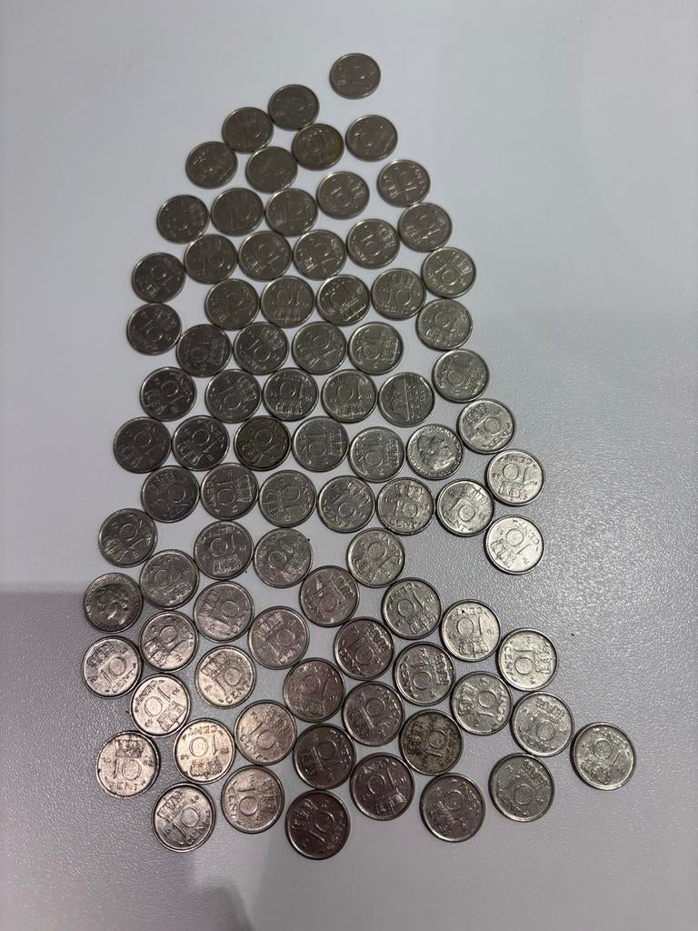 Diverse verzameling munten, Postzegels en Munten, Koningin Beatrix, Zilver, Ophalen of Verzenden, 10 cent