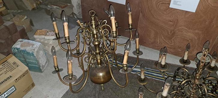 Kroonluchter uit Kathedrale Bavo Haarlem, Antiek en Kunst, Antiek | Lampen, Ophalen