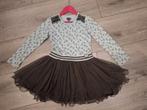 Mooie LoFff jurkje lichtblauw grijs maat 122 / 128, Kinderen en Baby's, Kinderkleding | Maat 128, Meisje, Ophalen of Verzenden