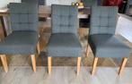 Woood Eetkamerstoelen 6 stuks, Huis en Inrichting, Stoelen, Ophalen, Zo goed als nieuw, Grijs, Vijf, Zes of meer stoelen