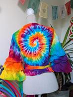 Goa hippie boho regenboog tie dye blouse, Kleding | Dames, Ophalen of Verzenden, Zo goed als nieuw, Overige kleuren