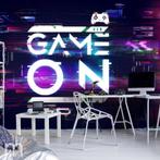 Game vlies behang Game On - Game fotobehang - Ook op maat, Verzenden, Nieuw, Wanddecoratie