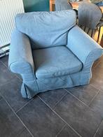 Fauteuil Ektorp donkergrijs, Huis en Inrichting, Fauteuils, Ophalen, Gebruikt, 75 tot 100 cm