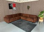 GRATIS LEVERING InHouse Hoekbank Cognac 300x285 REFURBISHED, Huis en Inrichting, Banken | Bankstellen, Stof, Hoekbank, 300 cm of meer