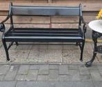 Gietijzeren gardeluxe tuinbank (zonder tafel ), Tuin en Terras, Ophalen, Gebruikt, Metaal
