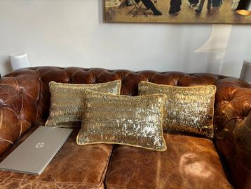 3 Kussens PinewoodLodge goud/geel/glimmer van Raw Breda beschikbaar voor biedingen