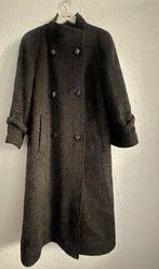 Vintage 80s West Duitsland mantel wol maat t/m xl, Zwart, Maat 46/48 (XL) of groter, Ophalen of Verzenden, Zo goed als nieuw