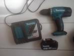 Accuboormachine( Makita) met oplader en accu, Doe-het-zelf en Verbouw, Gereedschap | Boormachines, Ophalen of Verzenden, Gebruikt