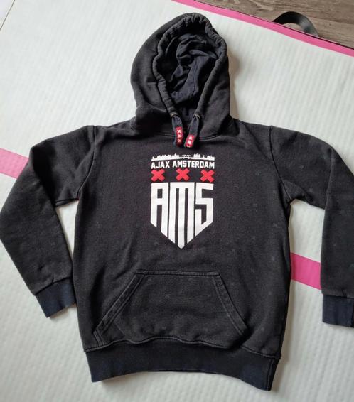 Zwarte AJAX Hoodie maat 164, Kinderen en Baby's, Kinderkleding | Maat 164, Zo goed als nieuw, Jongen of Meisje, Trui of Vest, Ophalen of Verzenden