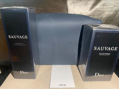 Luxe Dior Sauvage cadeau set Sauvage edp 100 ml & deodorant, Sieraden, Tassen en Uiterlijk, Uiterlijk | Parfum, Nieuw, Ophalen of Verzenden
