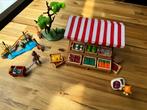 2 sets playmobil, Marktkraam en parkje, Kinderen en Baby's, Speelgoed | Playmobil, Ophalen of Verzenden, Zo goed als nieuw