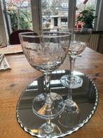 antieke kristallen wijnglazen, Antiek en Kunst, Ophalen of Verzenden