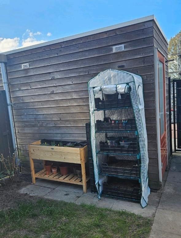 Kweekkas, Tuin en Terras, Bergingen en Tuinkasten, Zo goed als nieuw, Overige typen, Kunststof, Ophalen