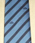 KLM stropdas 2 kleuren blauw gestreept Luchtvaart, Ophalen of Verzenden, Nieuw, Gebruiksvoorwerp