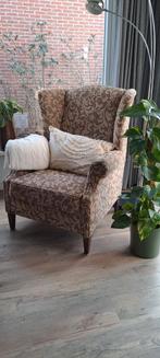Oor fauteuil print zandkleurig, Ophalen