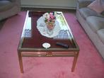 messing salontafel en 2 bijzet tafels, Huis en Inrichting, Ophalen, 100 tot 150 cm, Vintage, 50 tot 100 cm