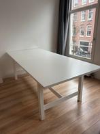 Uitschuifbare eettafel, Huis en Inrichting, Tafels | Eettafels, Kunststof, Gebruikt, 100 tot 150 cm, 200 cm of meer