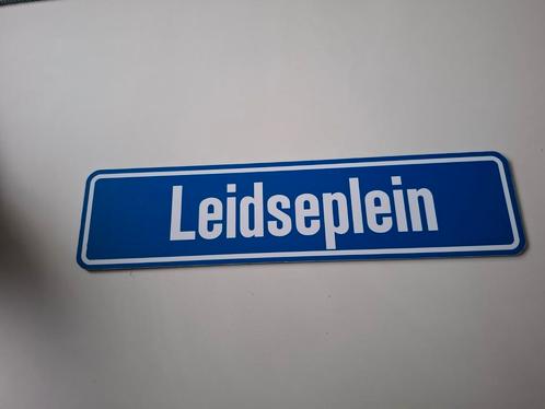 Straatnaam bordje Leidseplein Amsterdam 11-45, Huis en Inrichting, Woonaccessoires | Overige, Nieuw, Ophalen of Verzenden