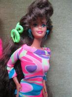Prachtige barbie Totally Hair Teresa  face  in oufit. matte, Verzamelen, Verzenden, Zo goed als nieuw, Pop