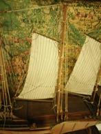 GEWELDIG OUD EIGEN BOUW HOUTEN MODELSCHIP TOPSTAAT 105X75 CM, Gebruikt, X, Ophalen, Overige merken