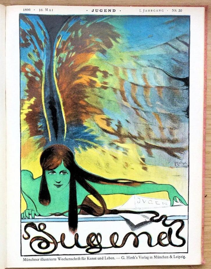 Jugend Jaargang 1896 (vol I en 2) Jugendstil Art Nouveau, Antiek en Kunst, Antiek | Boeken en Bijbels, Ophalen of Verzenden