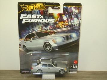 Mercedes 500SEL - Hot Wheels Fast & Furious HNW46 beschikbaar voor biedingen