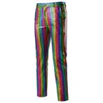 Heren regenboog broek pride gay mannen rainbow glitter, Verzenden, Nieuw, Kleding