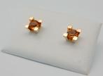 14 karaat Gouden Oorbellen Oorstekers met Citrien edelstenen, Jw, Verzenden, Nieuw, Met edelsteen