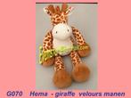 G070 Giraffe Giraf – ( Nicotoy ) Hema 35cm, Kinderen en Baby's, Speelgoed | Knuffels en Pluche, Ophalen, Zo goed als nieuw, Overige typen