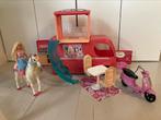 Barbie camper scooter en paard, Kinderen en Baby's, Speelgoed | Poppen, Ophalen, Gebruikt, Barbie