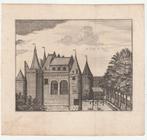 Het kasteel van Gouda oude gravure, Verzenden