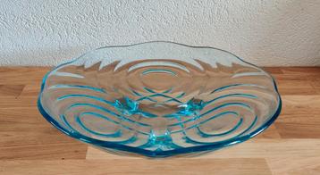 Art Deco schaal. Aqua kleurig. Walther Glas Germany Jaren 30 beschikbaar voor biedingen