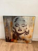 Marilyn Monroe schilderij wandpaneel goud zilver New York, Huis en Inrichting, Woonaccessoires | Schilderijen, Tekeningen en Foto's