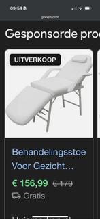 Behandelstoel, Ophalen, Zo goed als nieuw, Massagetafel