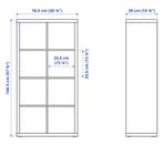 Ikea KALLAX 2x2 2x4 - pick them up for a song, 50 tot 100 cm, Lamniate on particle board, 25 tot 50 cm, Overige materialen