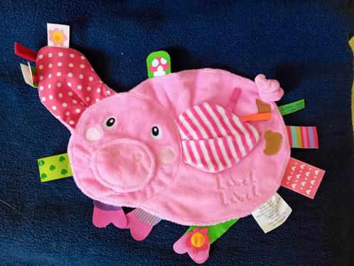Label Label knuffeldoek varken roze, Kinderen en Baby's, Speelgoed | Knuffels en Pluche, Zo goed als nieuw, Ophalen of Verzenden