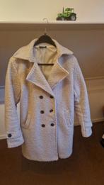 Licht roze teddy jas, Made in Italy, Beige, Maat 42/44 (L), Ophalen of Verzenden