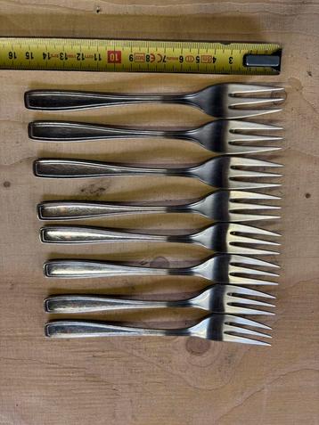 WMF Cromargan gebaksvorkjes (set van 8 stuks) beschikbaar voor biedingen