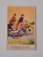 Oude Briefkaart Clowntjes serie 1946, Verzamelen, Ansichtkaarten | Themakaarten, Ophalen of Verzenden, 1940 tot 1960, Voertuig
