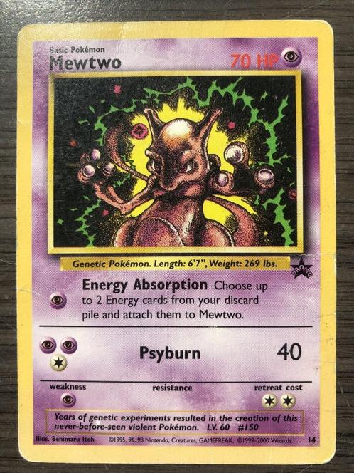 Pokemon Mewtwo Promo kaart, Hobby en Vrije tijd, Verzamelkaartspellen | Pokémon, Zo goed als nieuw, Losse kaart, Ophalen of Verzenden