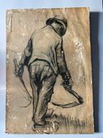 reproductie bekende tekening door Vincent van Gogh., Antiek en Kunst, Ophalen of Verzenden