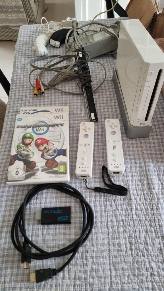 Nintendo Wii spelcomputer – compleet met accessoires, Spelcomputers en Games, Spelcomputers | Nintendo Wii, Gebruikt, Met 2 controllers
