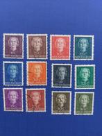 Postzegel Antillen 1950 Serie Wilhelmina zegels klein 30-07, Ophalen of Verzenden, Gestempeld